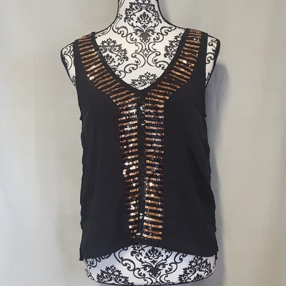 Patterson J Kincaid Sequin Top Small NWT